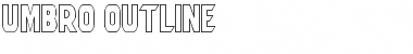 Umbro Outline Regular Font
