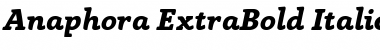 Anaphora Trial ExtraBold Italic