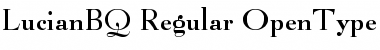 Lucian BQ Regular Font