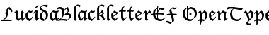 LucidaBlackletterEF Regular Font