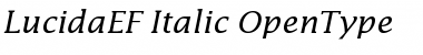 LucidaEF Italic Font
