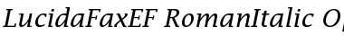 LucidaFaxEF RomanItalic