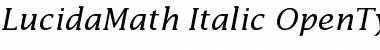 Lucida Math Italic