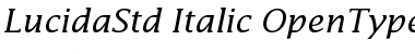 Lucida Std Italic