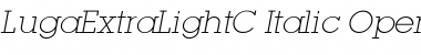 LugaExtraLightC Font