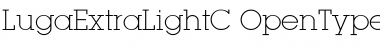 LugaExtraLightC Regular Font