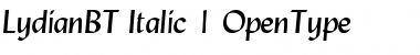 Lydian Italic Font