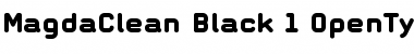MagdaClean Black Font