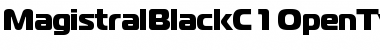 MagistralBlackC Regular Font