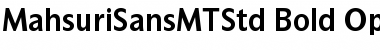 Mahsuri Sans MT Std Bold Font