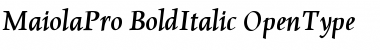 MaiolaPro Bold Italic
