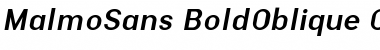 MalmoSans Bold Italic Font