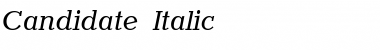 Candidate Italic