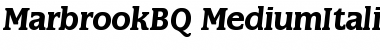 Marbrook BQ Font