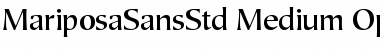 Mariposa Sans Std Font