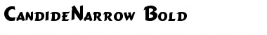 CandideNarrow Bold Font