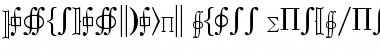 Mathematical Pi Font