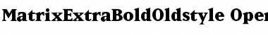 MatrixExtraBoldOldstyle Font