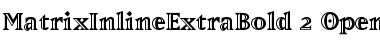 MatrixInlineExtraBold Regular Font
