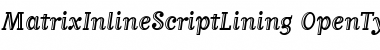 MatrixInlineScriptLining Font