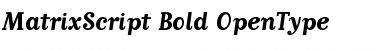 MatrixScript Bold