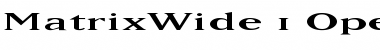 MatrixWide Regular Font
