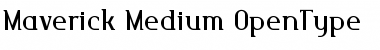 Maverick Medium Font