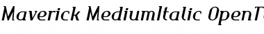 Maverick MediumItalic Font