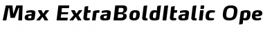 Max-ExtraBoldItalic Font