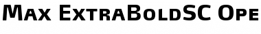 Max-ExtraBoldSC Font