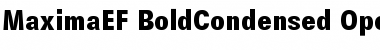 MaximaEF-BoldCondensed Regular Font