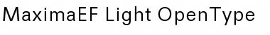 MaximaEF-Light Regular Font
