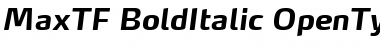 MaxTF-BoldItalic Font