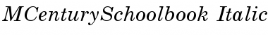 Century Schoolbook Italic Font