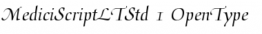 Medici Script LT Std Font