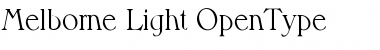Melborne-Light Font