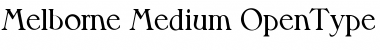 Melborne-Medium Font