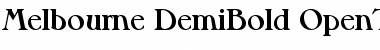 Melbourne-DemiBold Font