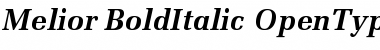 Melior Bold Italic Font