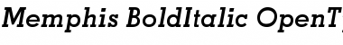 Memphis Bold Italic Font