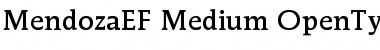 MendozaEF Medium Font
