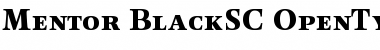 Mentor Black SC Font