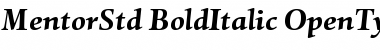 Mentor Std Bold Italic Font