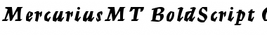 Mercurius MT Bold Script Font