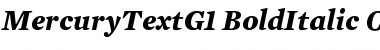 Mercury Text G1 Bold Italic Font