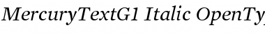 Mercury Text G1 Font