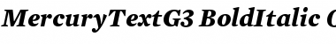 Mercury Text G3 Bold Italic