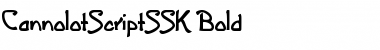 CannolotScriptSSK Bold Font