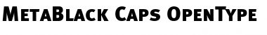 Meta Black Caps Font