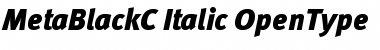 MetaBlackC Italic